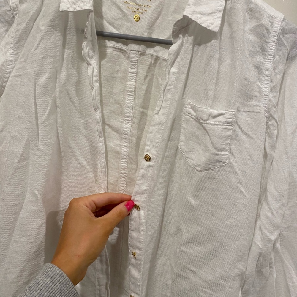 Lilly Pulitzer Sea View Button Down XS